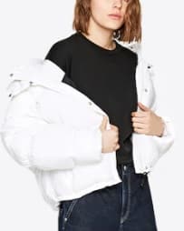 bílá dámská prošívaná bunda