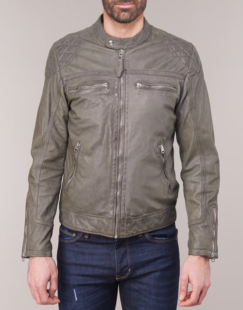 šedá, Pánské kožené bundy