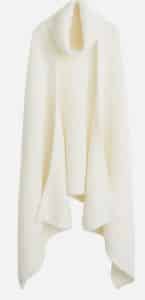 svetr na jaro, b&iacute;l&eacute; pončo