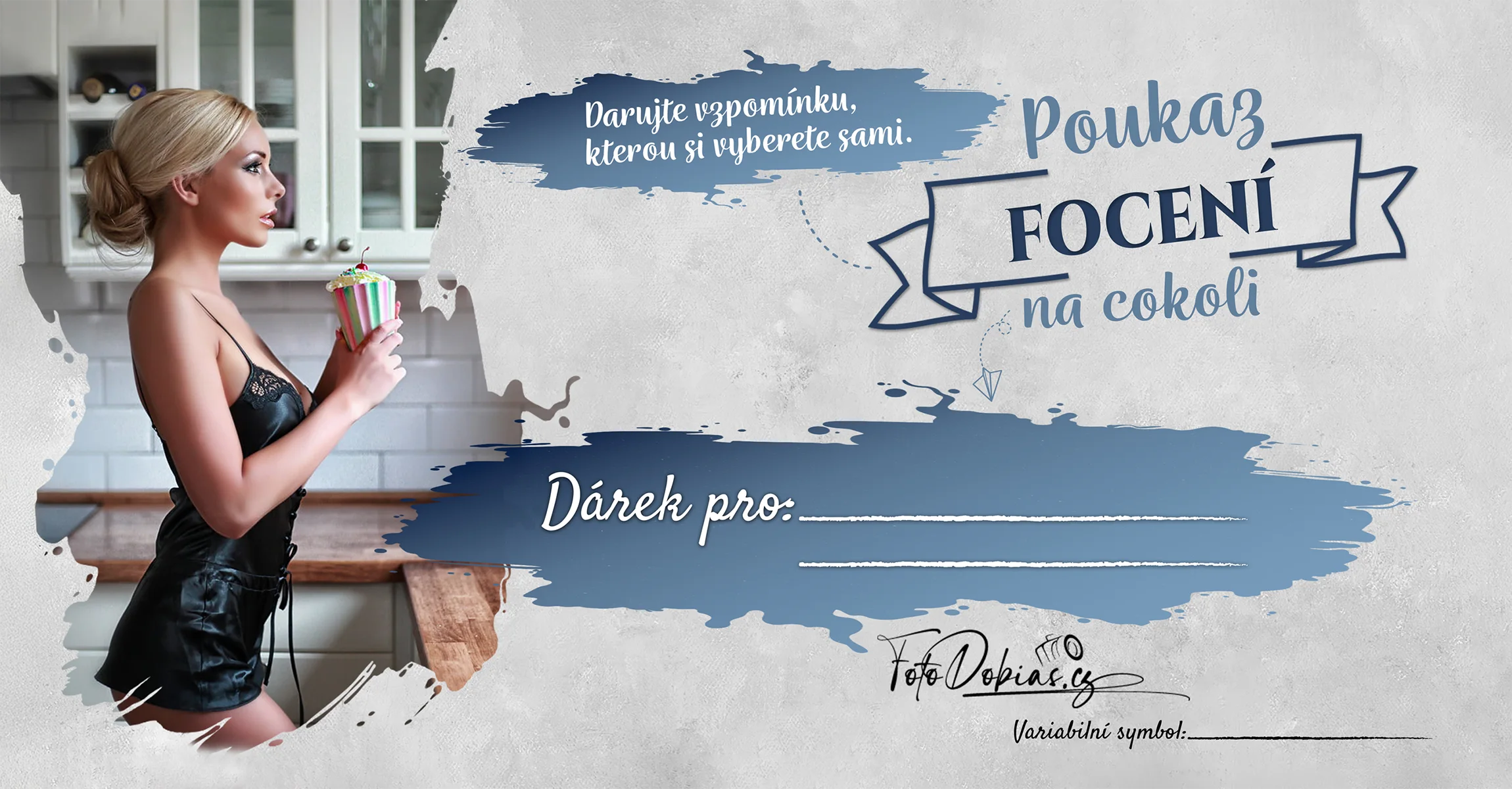 Dárkový poukaz na focení – univerzální voucher pro každého